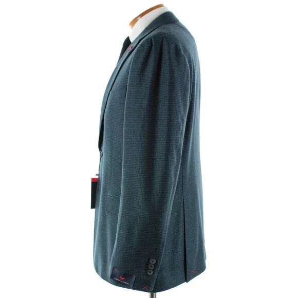 Cardinal of Canada NWT Wool Sport Coat Size 44R US In Blue & Green Melange